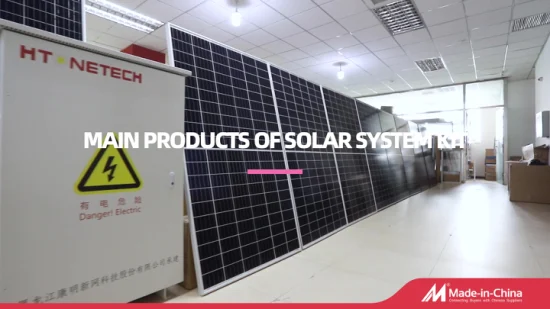 Htonetech 100kw 200kw 300kw 400kw 하이브리드 태양광 발전 시스템 제조업체 중국 그리드 PV Salor 에너지 시스템에서 조용한 디젤 발전기
