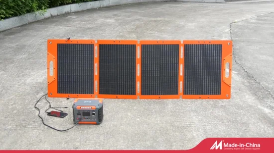 200W 접이식 태양광 패널, 백업 전원 공급 장치, 배터리, 휴대용 태양광 발전소를 갖춘 휴대용 실외 발전소